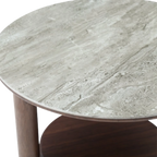 Willow Lamp Table – Timber Tobacco | Round
