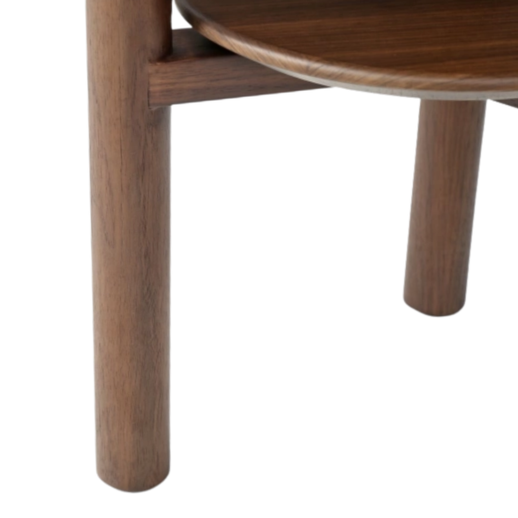 Willow Lamp Table – Timber Tobacco | Round