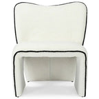 Zola Accent Chair – Sherpa Fleece | White
