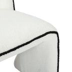 Zola Accent Chair – Sherpa Fleece | White